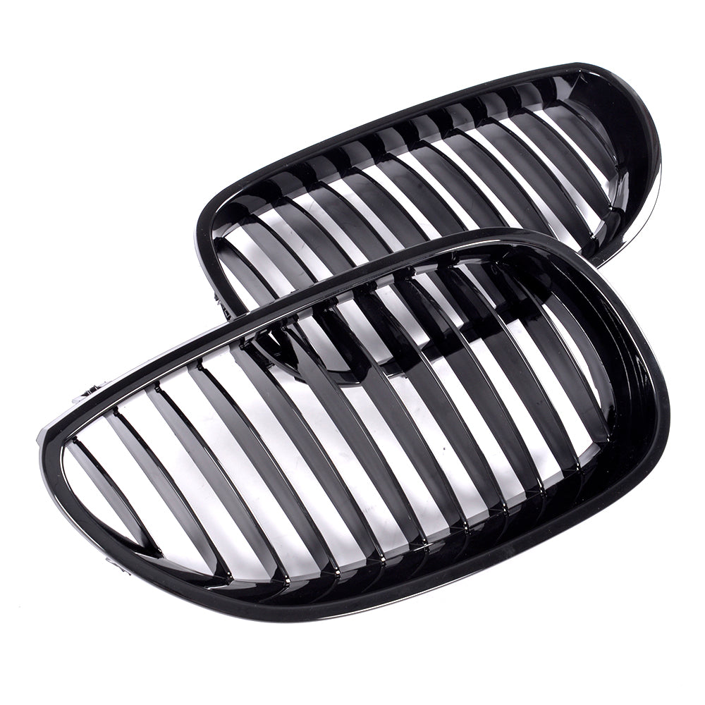 ST Style Single Slat Gloss Black Front Grille for BMW 5 Series E60 (2004-2010)