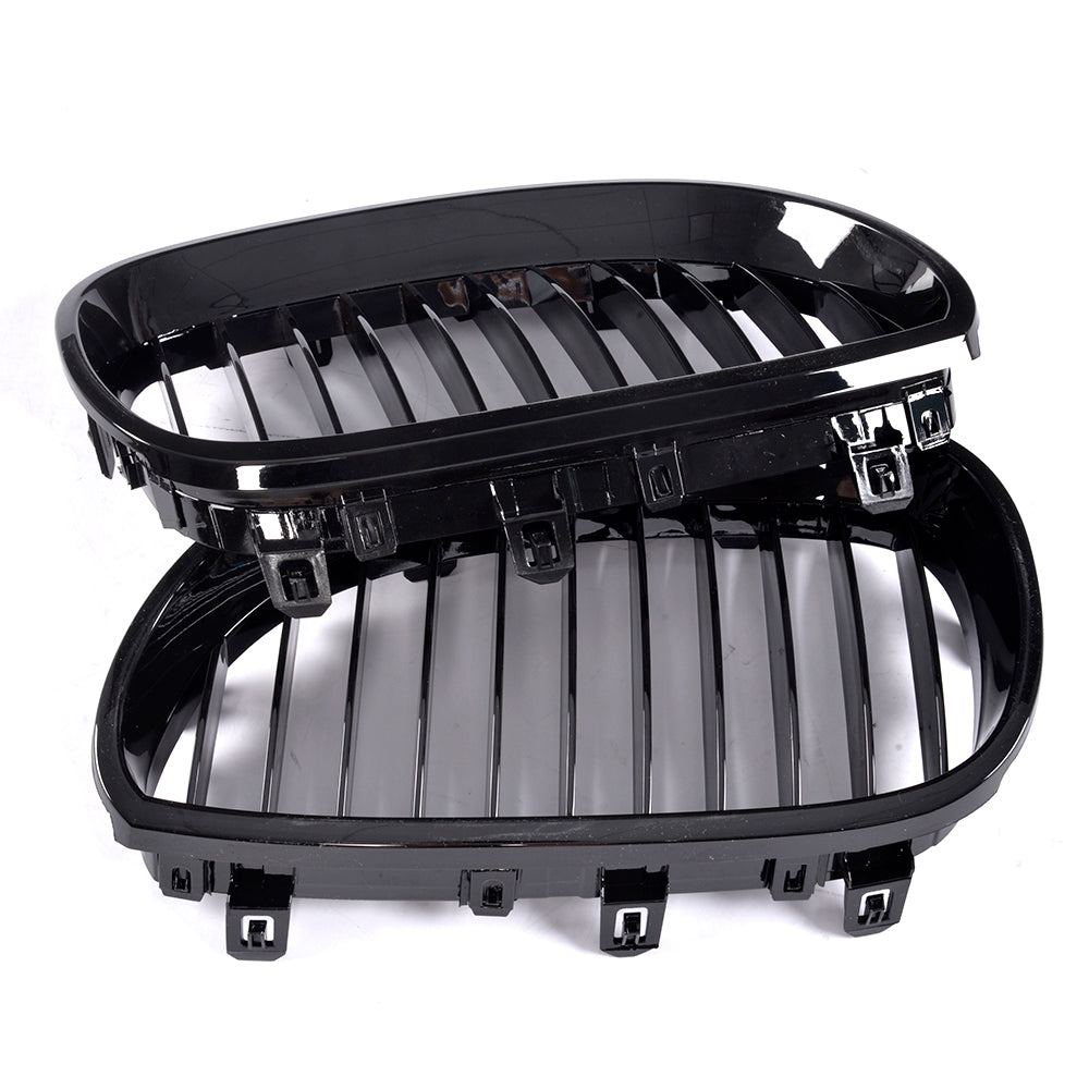 ST Style Single Slat Gloss Black Front Grille for BMW 5 Series E60 (2004-2010)