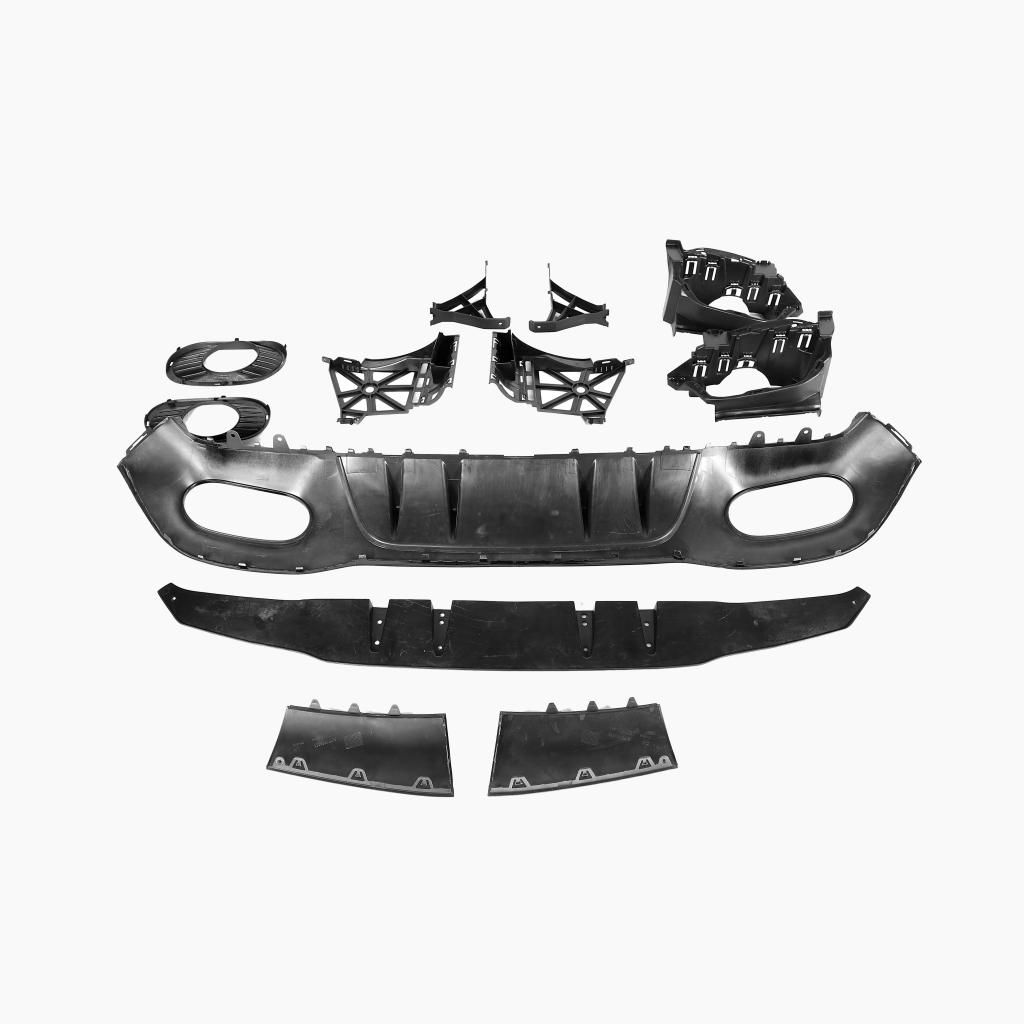 Gloss Black Diffuser for MERCEDES-BENZ A-Class W177 A35 AMG Sedan (2018+) back view