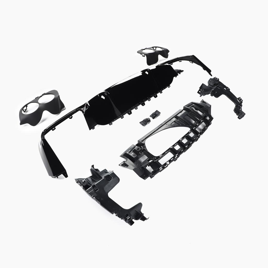Gloss Black Rear Diffuser for MERCEDES-BENZ E-Class E53 GT W213 Sedan (2016-2023) side view