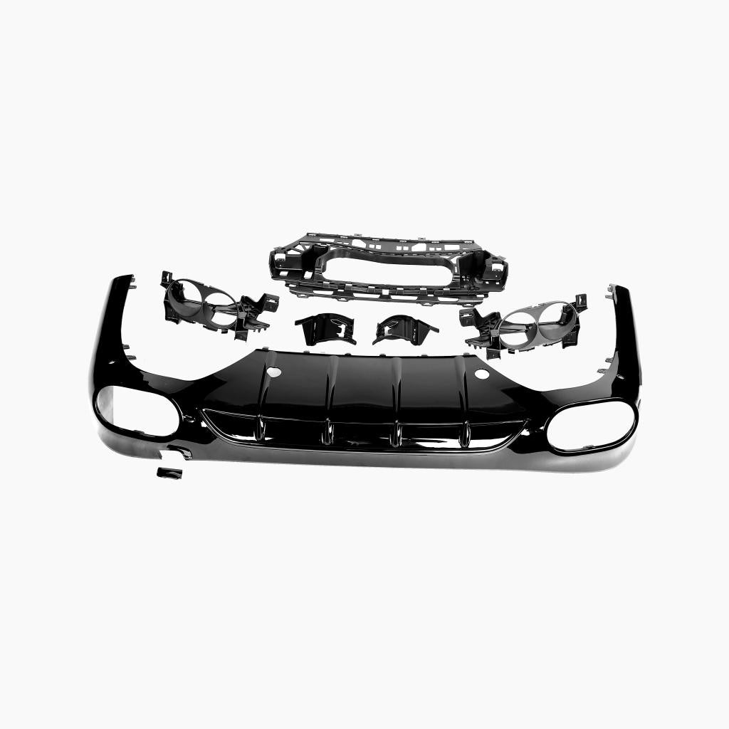 Gloss Black Rear Diffuser with Black Tail Pipe for MERCEDES-BENZ E-Class E53 W214 (2024+)