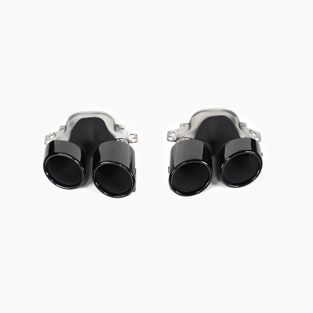 Gloss Black Tail Pipe for MERCEDES-BENZ A-Class W177 A35 A45 Hatchback 