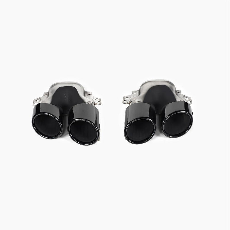 Gloss Black Tail Pipe for MERCEDES-BENZ A-Class W177 A35 A45 Hatchback 