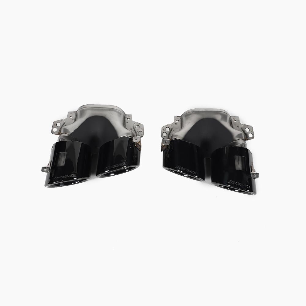 Gloss Black Tail Pipe for MERCEDES-BENZ A-Class W177 A35 A45 Hatchback (2018+) 