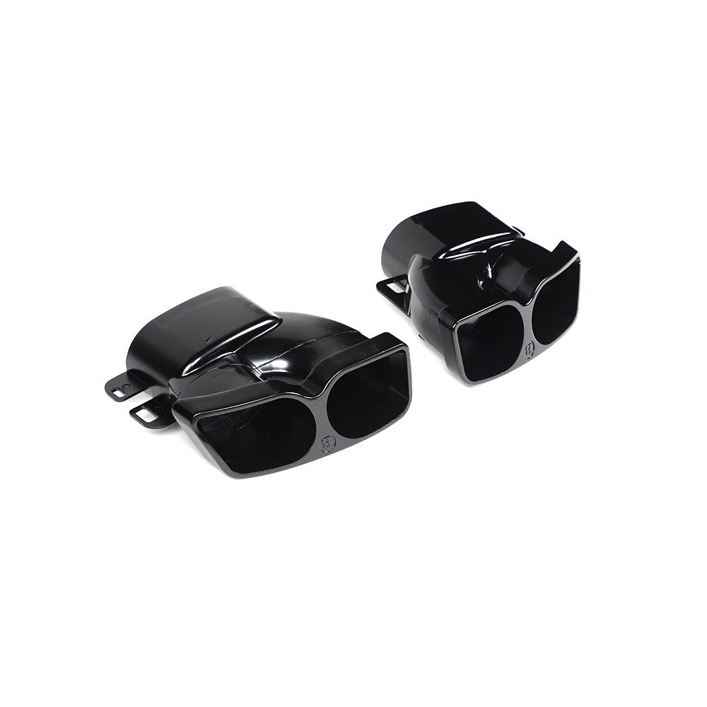 Gloss Black Tail Pipe for MERCEDES-BENZ C-Class W205 Sedan (2014-2021) side view