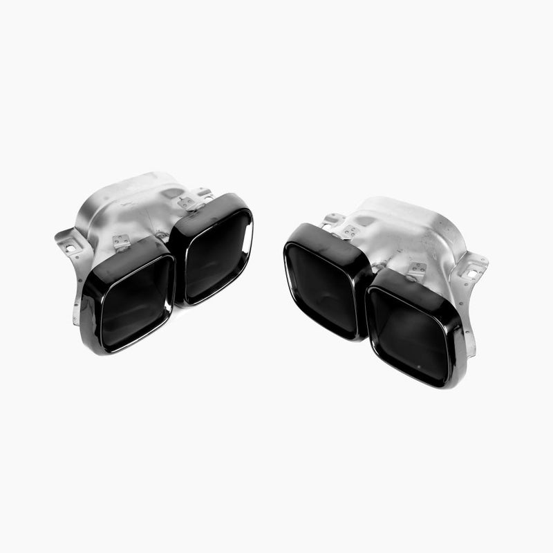 Gloss Black Mercedes Benz C63 AMG W205 (2015-2021) Exhaust Tips 