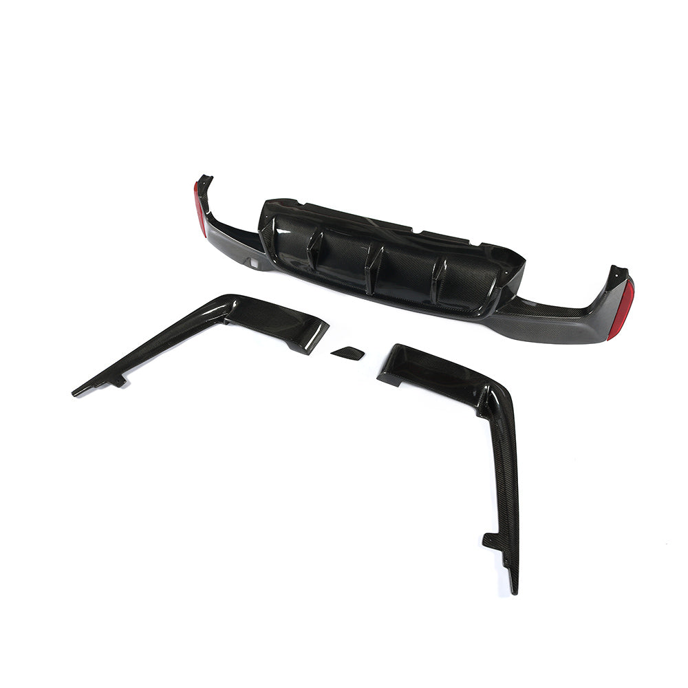 ST Style Carbon Fiber Rear Diffuser for BMW 5 Series G30/G31 Pre-LCI M Sport (2017–2020)
