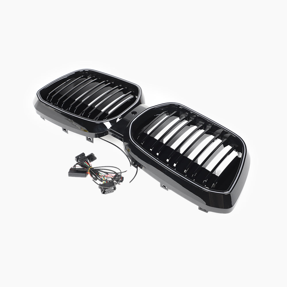 Dual Slat Kidney Grille with LED For BMW X3 & iX3 G08(2021-present)