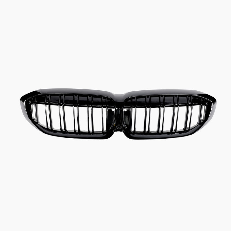 Dual Slat Gloss Black Grill For BMW 3 Series G20(2019–present)