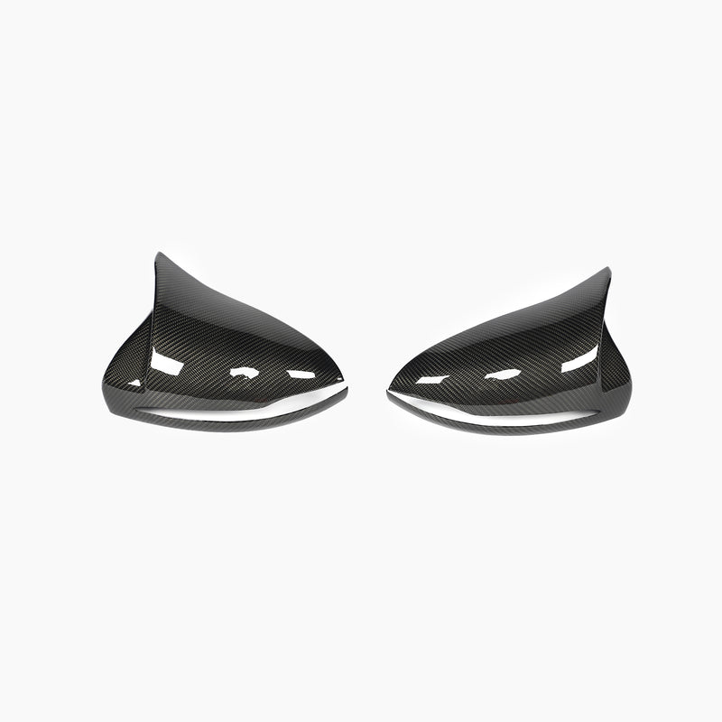 RHD Carbon Fiber add on Mirror Caps For Mercedes Benz C‑Class W205 Pre‑Facelift & E‑Class W213 Pre‑Facelift & S‑Class W222 Pre‑Facelift (2014-2018)