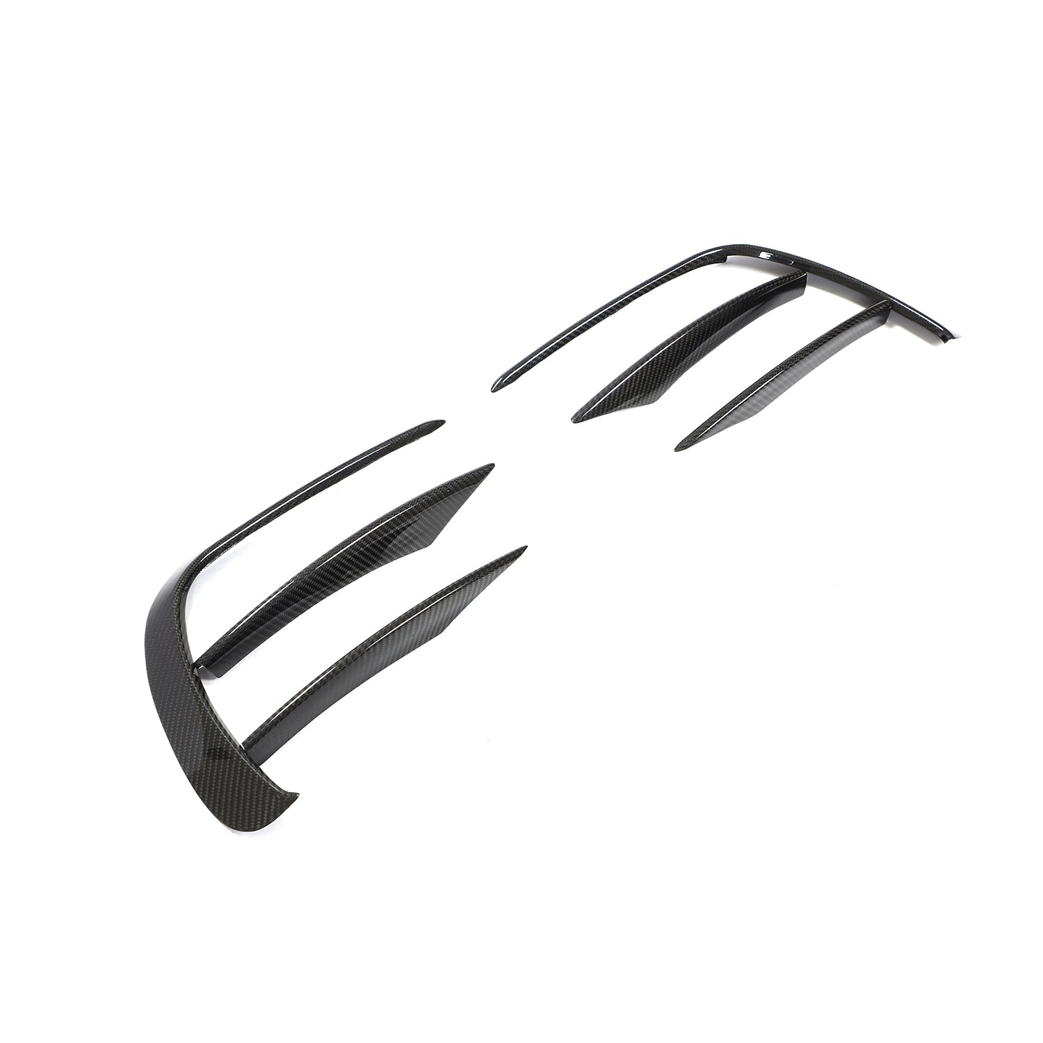 ST Style Carbon Fiber Front Canards for Mercedes Benz E-Class W213 Facelift Sport Sedan (2021-2023)
