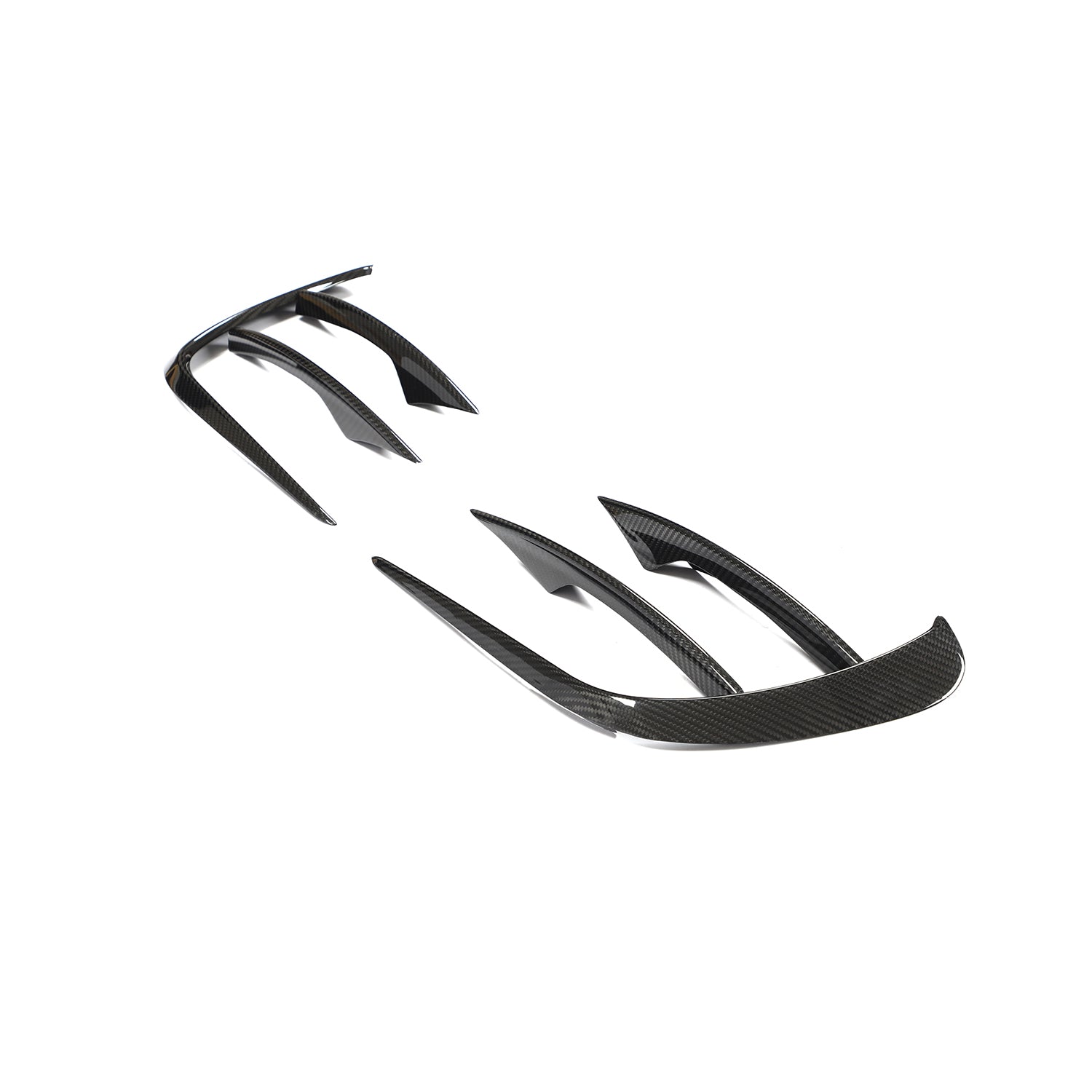 ST Style Carbon Fiber Front Canards for Mercedes Benz E-Class W213 Facelift Sport Sedan (2021-2023)