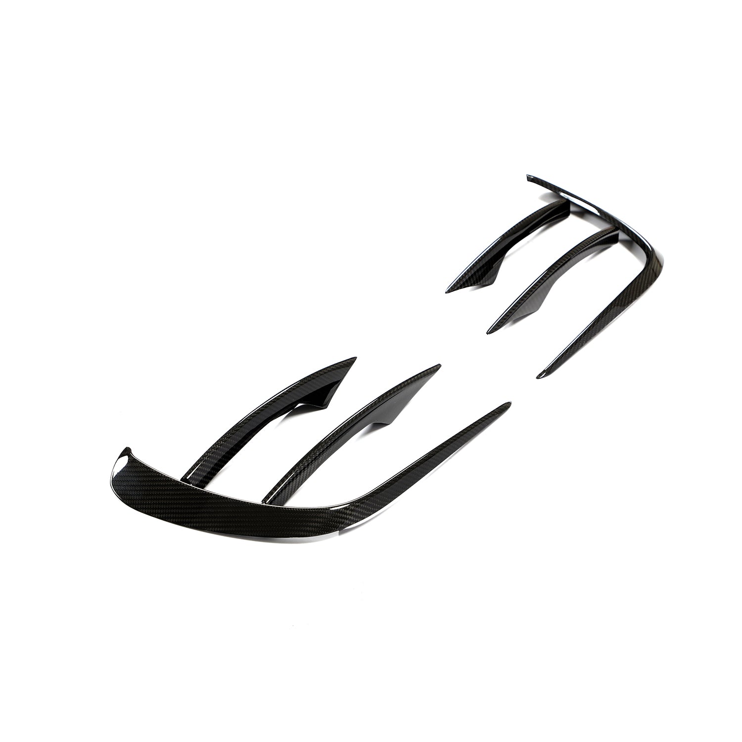ST Style Carbon Fiber Front Canards for Mercedes Benz E-Class W213 Facelift Sport Sedan (2021-2023)