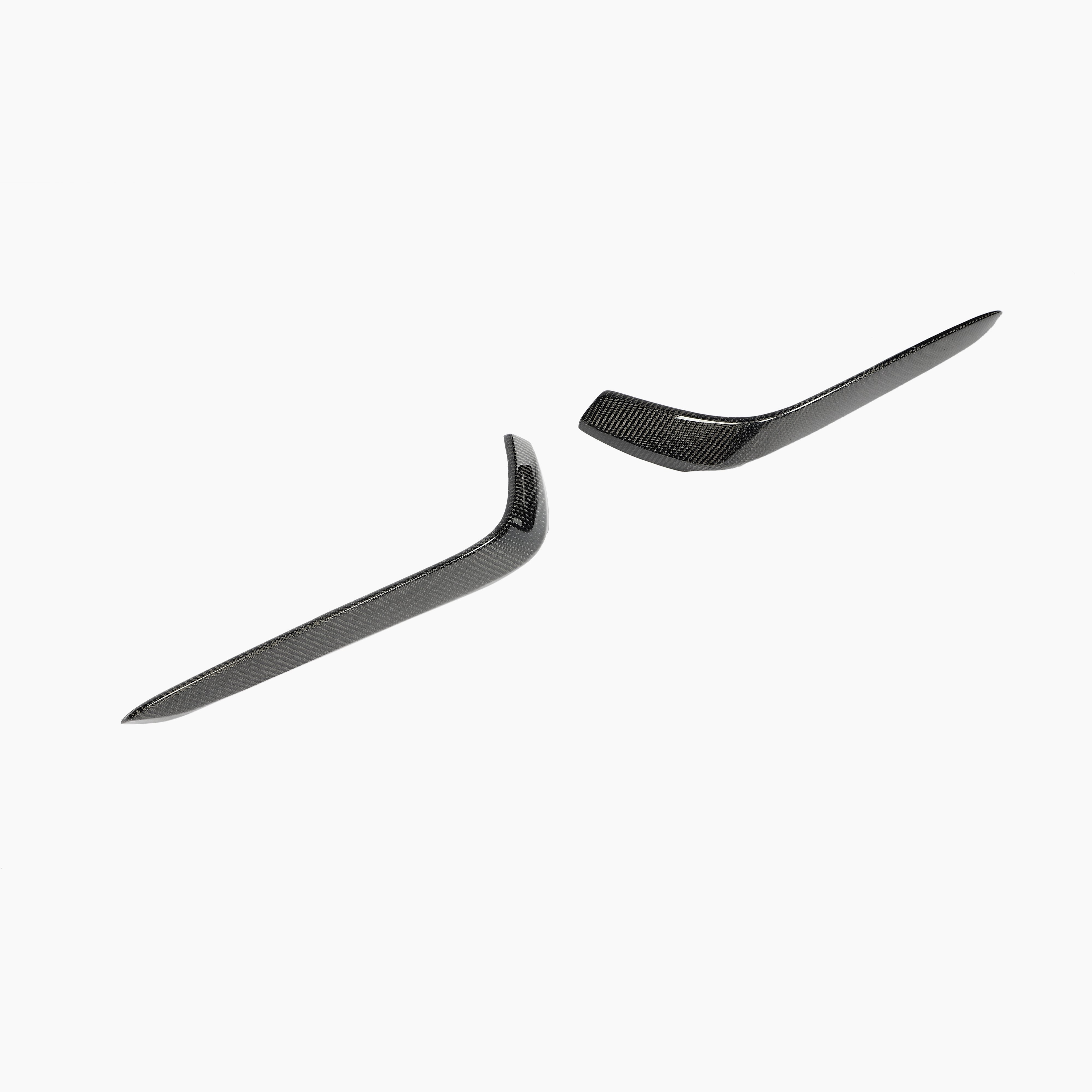 ST Style Carbon Fiber Front Canards for Mercedes Benz C Class C63 AMG W205 Pre-Facelift 2015-2018