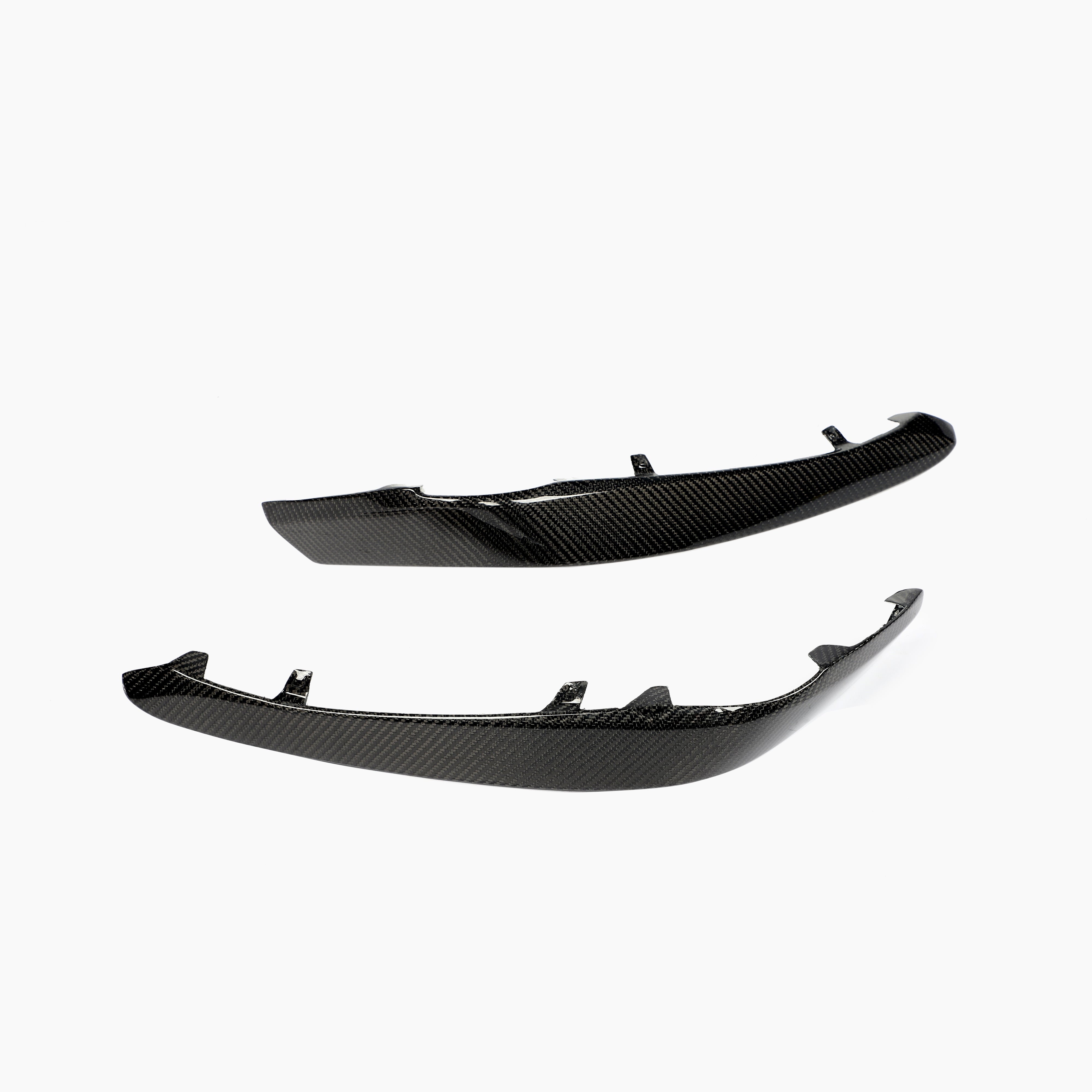 ST Style Carbon Fiber Front Canards for Mercedes Benz C Class C63 AMG W205 Pre-Facelift 2015-2018