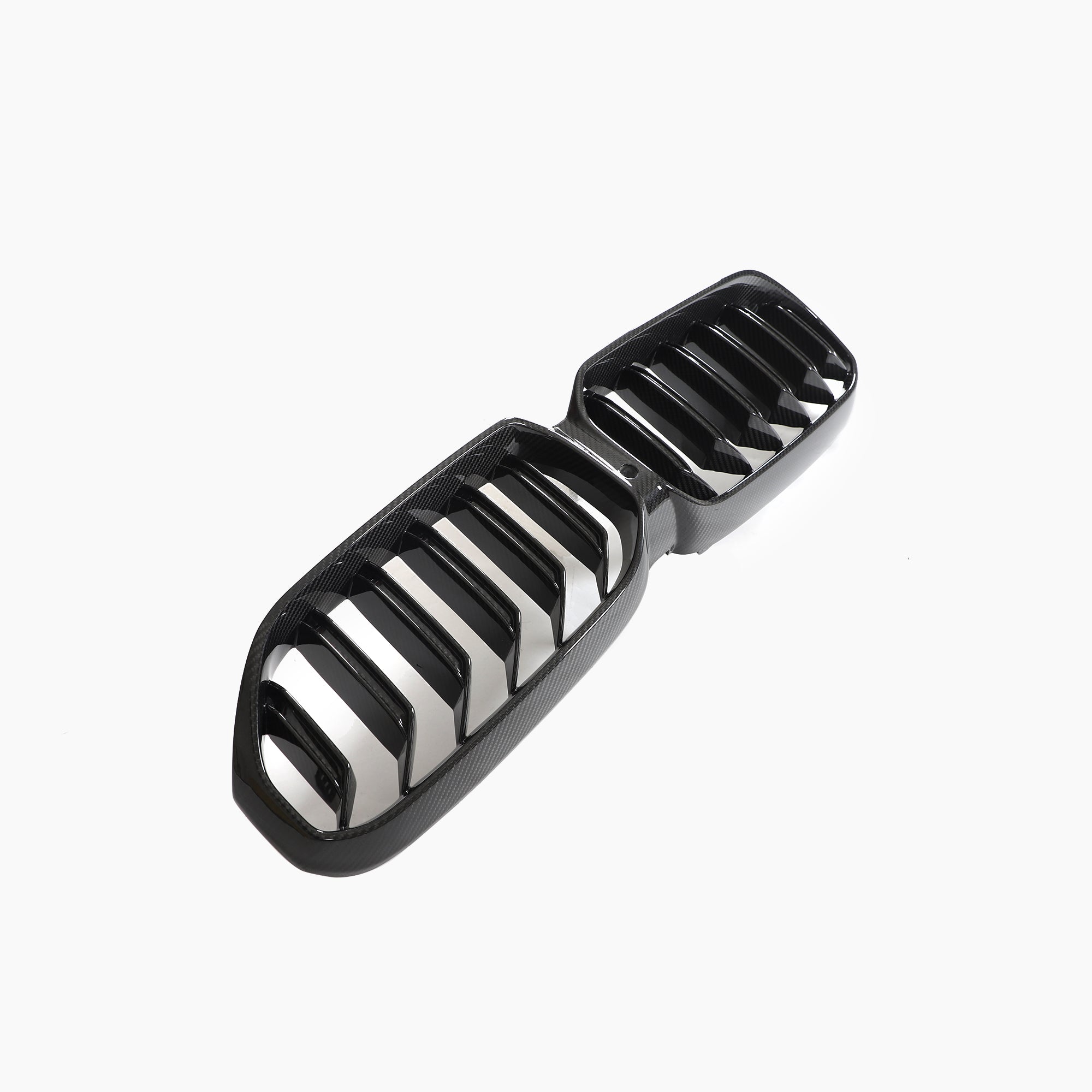 ST Style Carbon Fiber Dual Slat Front Grille for BMW 5 Series G30 G31, F90 M5 LCI (2020–2023)