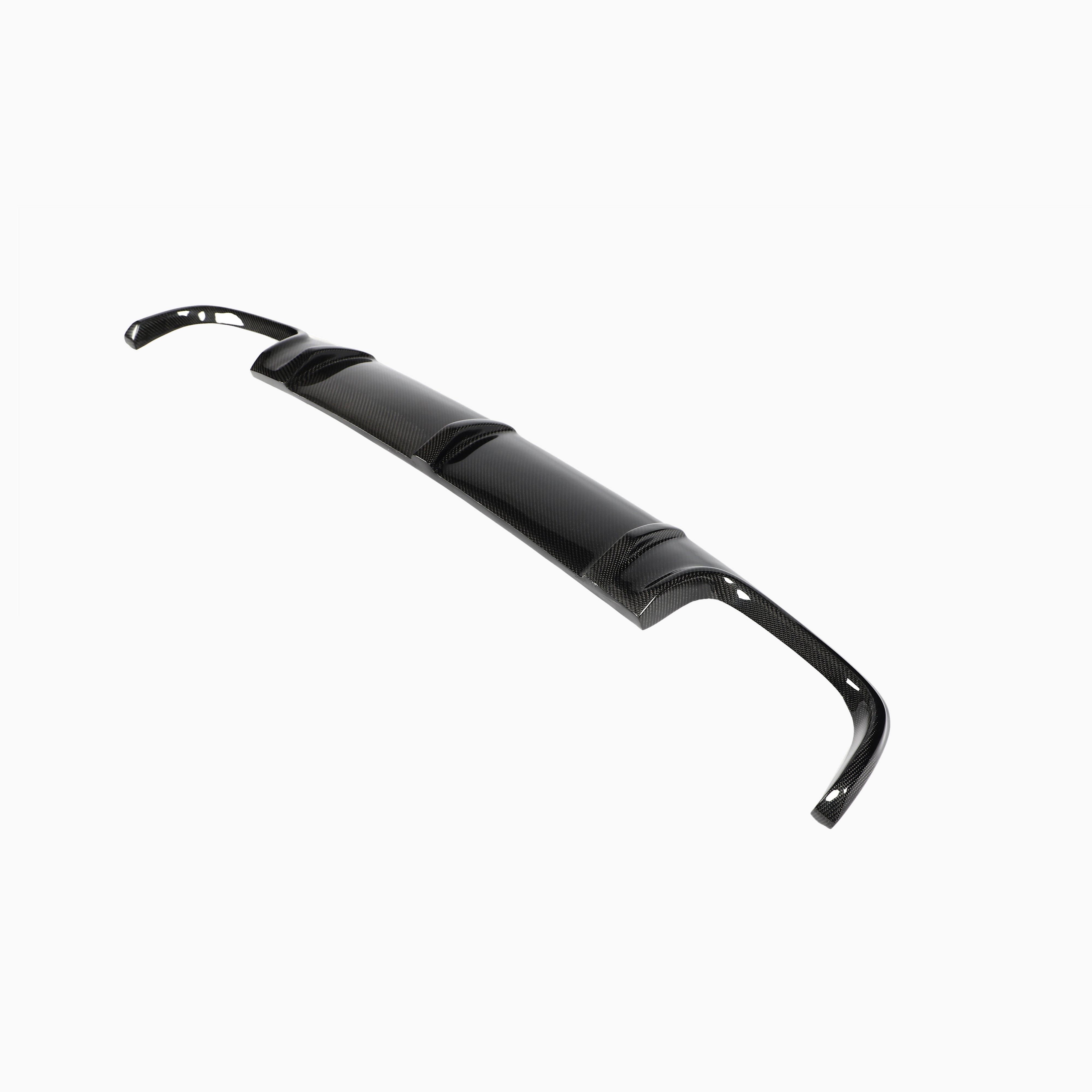 Mercedes Benz W211 E55 AMG Sedan Carbon Fiber Rear Bumper Diffuser - side view