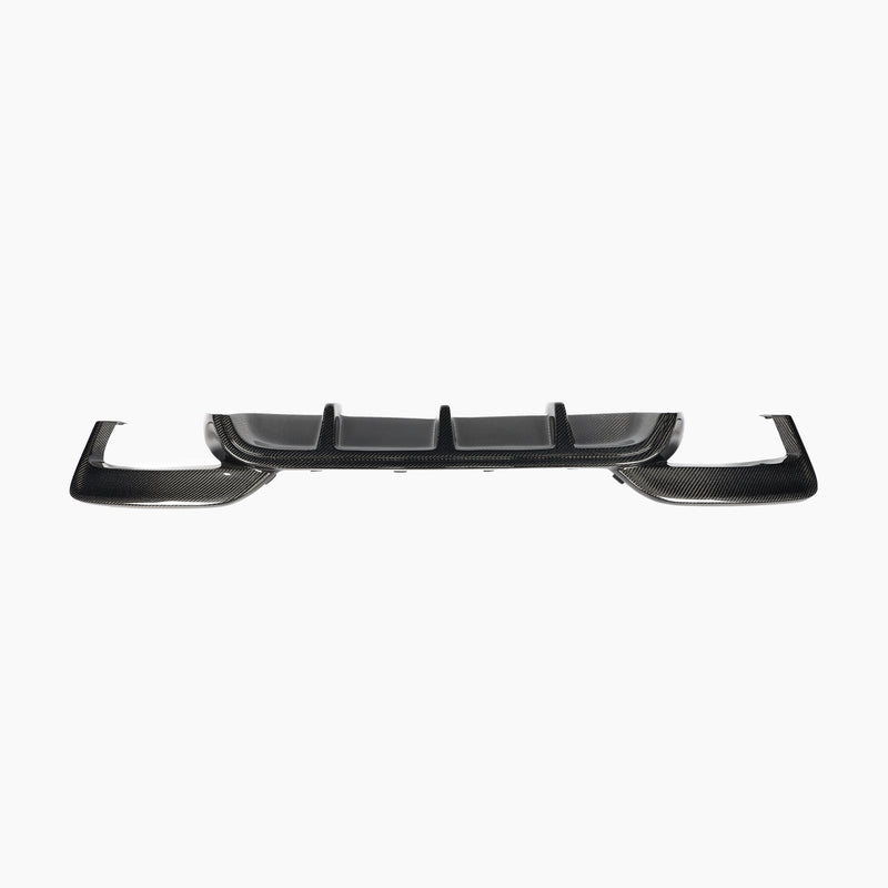 BMW M6, 6 Series F06 F12 F13 M Sport ST Style Carbon Fiber Rear Diffuser - front view