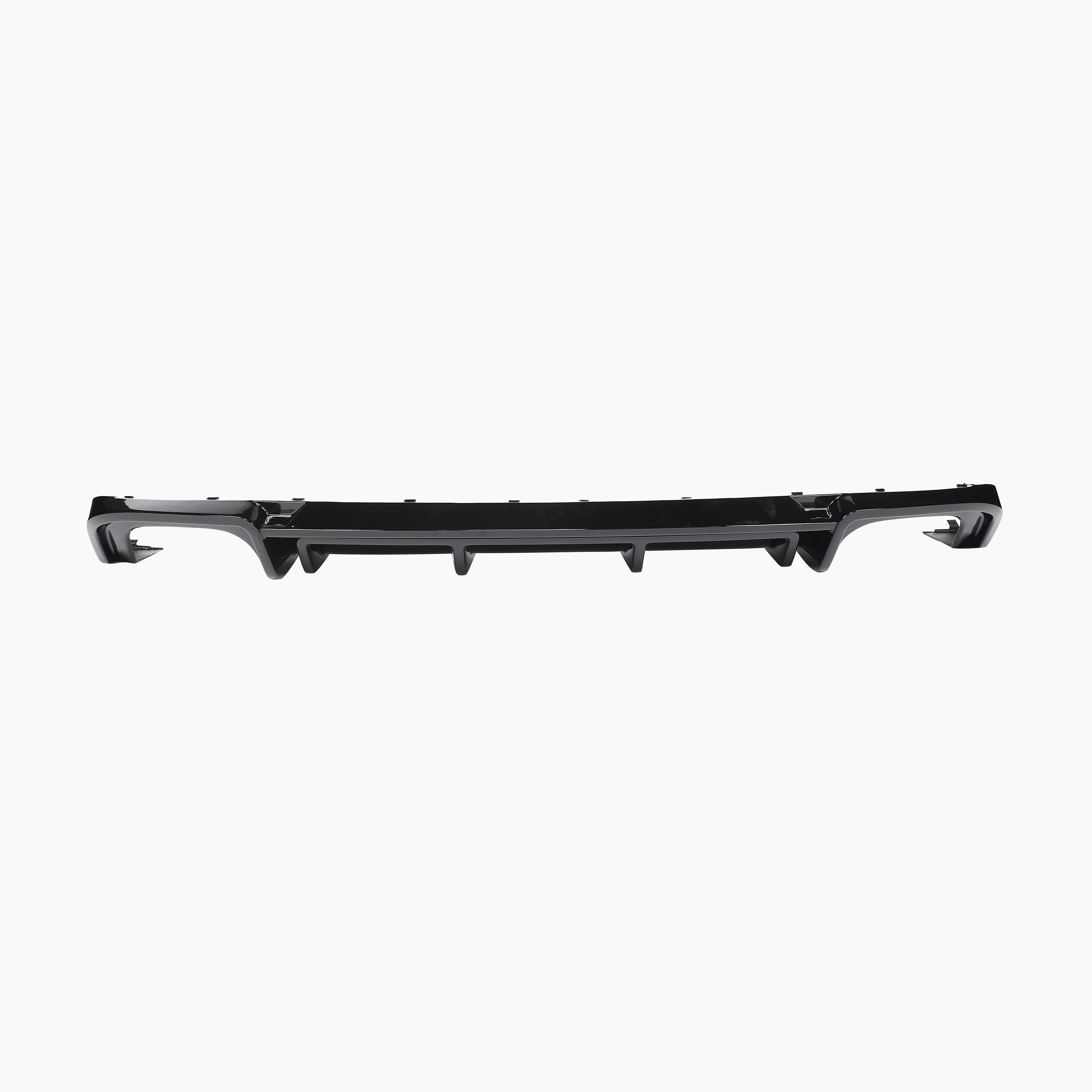 Audi A5 Sline / S5 B9 ABT Style Gloss Black Rear Diffuser - front view