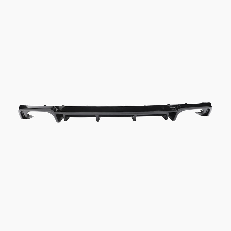 Audi A5 Sline / S5 B9 ABT Style Gloss Black Rear Diffuser - front view
