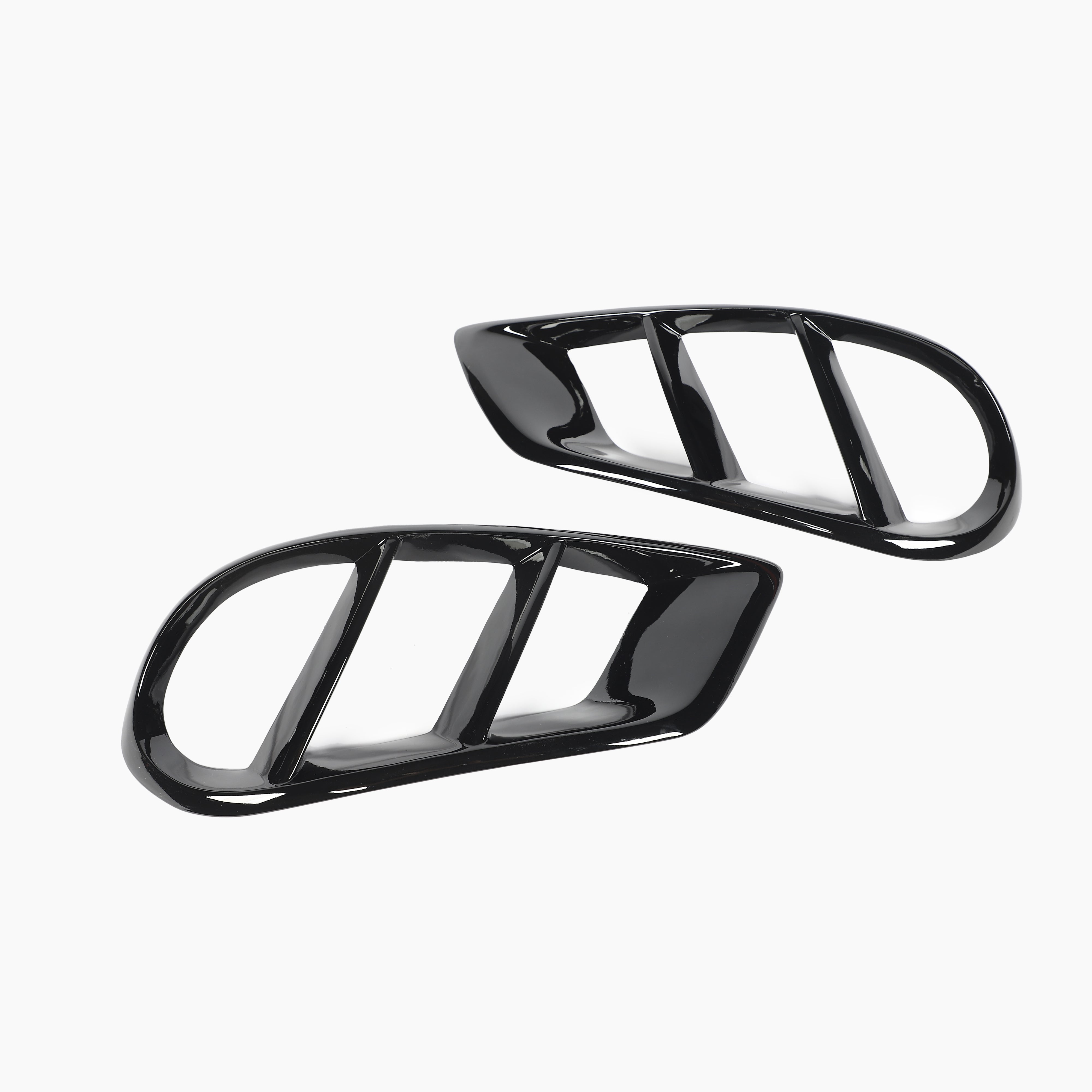 ST Style Gloss Black Front Air Vents for Mercedes Benz C-Class W205 Pre-Facelift (2014-2018)