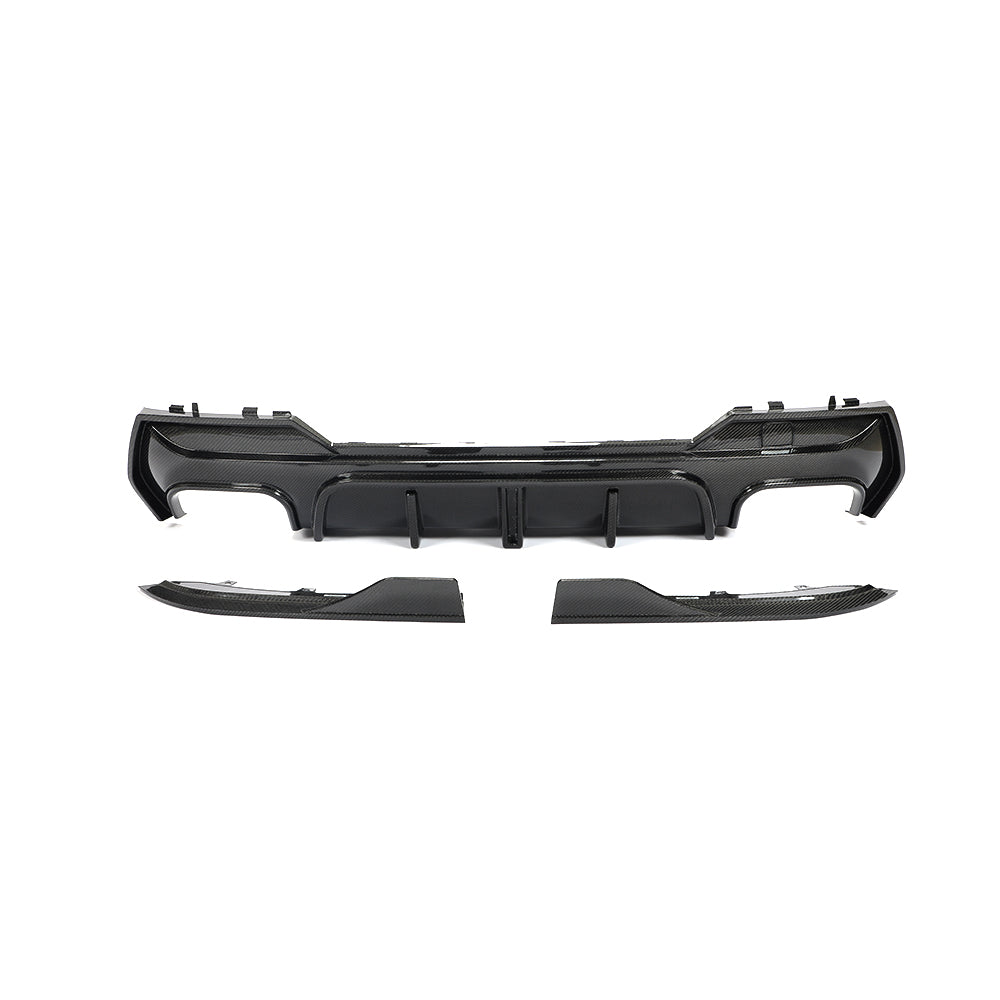 ST Style Carbon Fiber Rear Diffuser With Splitter for BMW 4 Series G22 G23 M Sport (2021+)