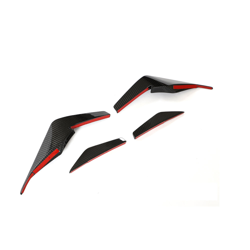 Performance Style Carbon Fiber Front Canards For Audi R8 4S LCI (2019–2023)