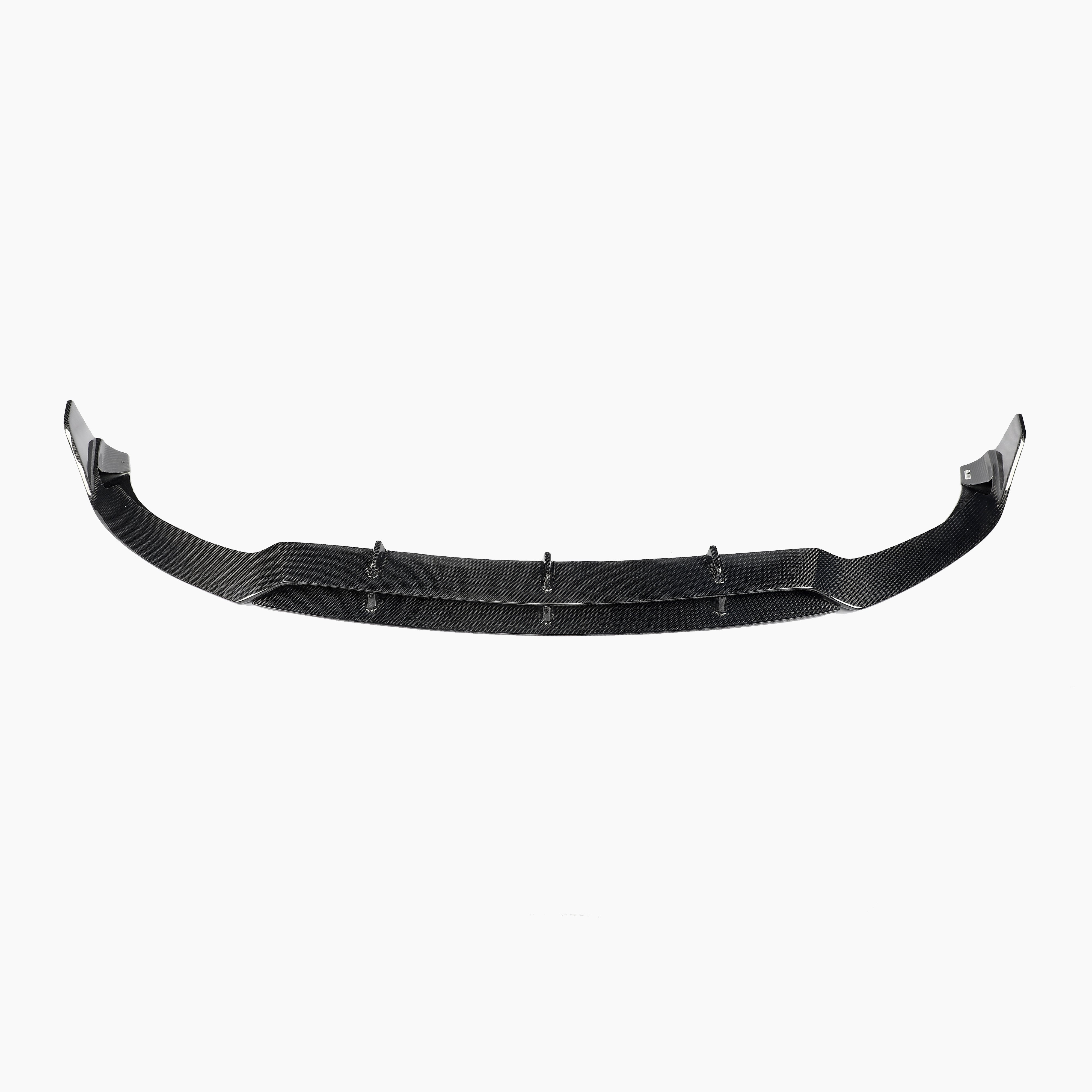 Benz C‑Class W205 Pre‑Facelift Front Lip Carbon Fiber front view