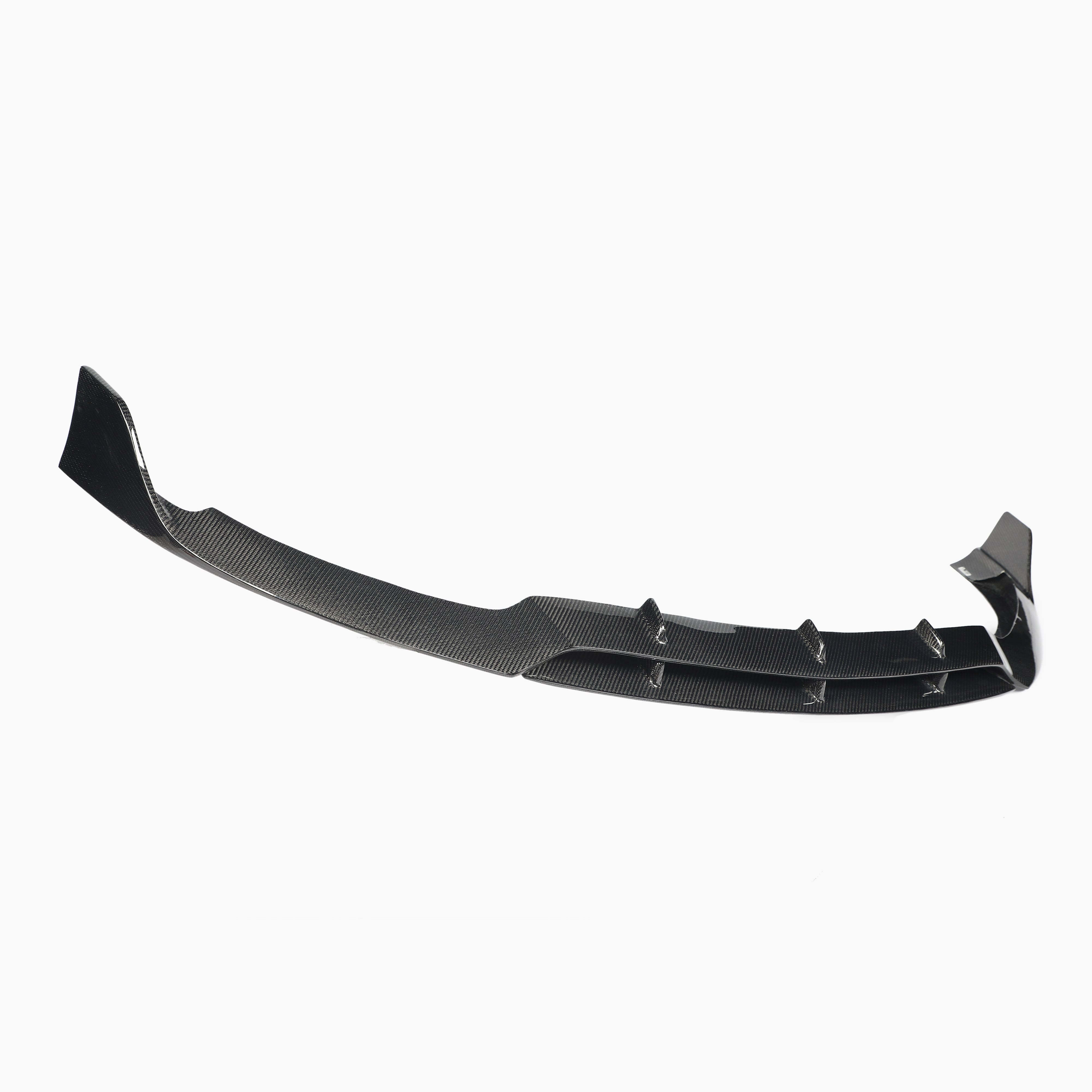Benz C‑Class W205 Pre‑Facelift Front Lip Carbon Fiber Wet Carbon