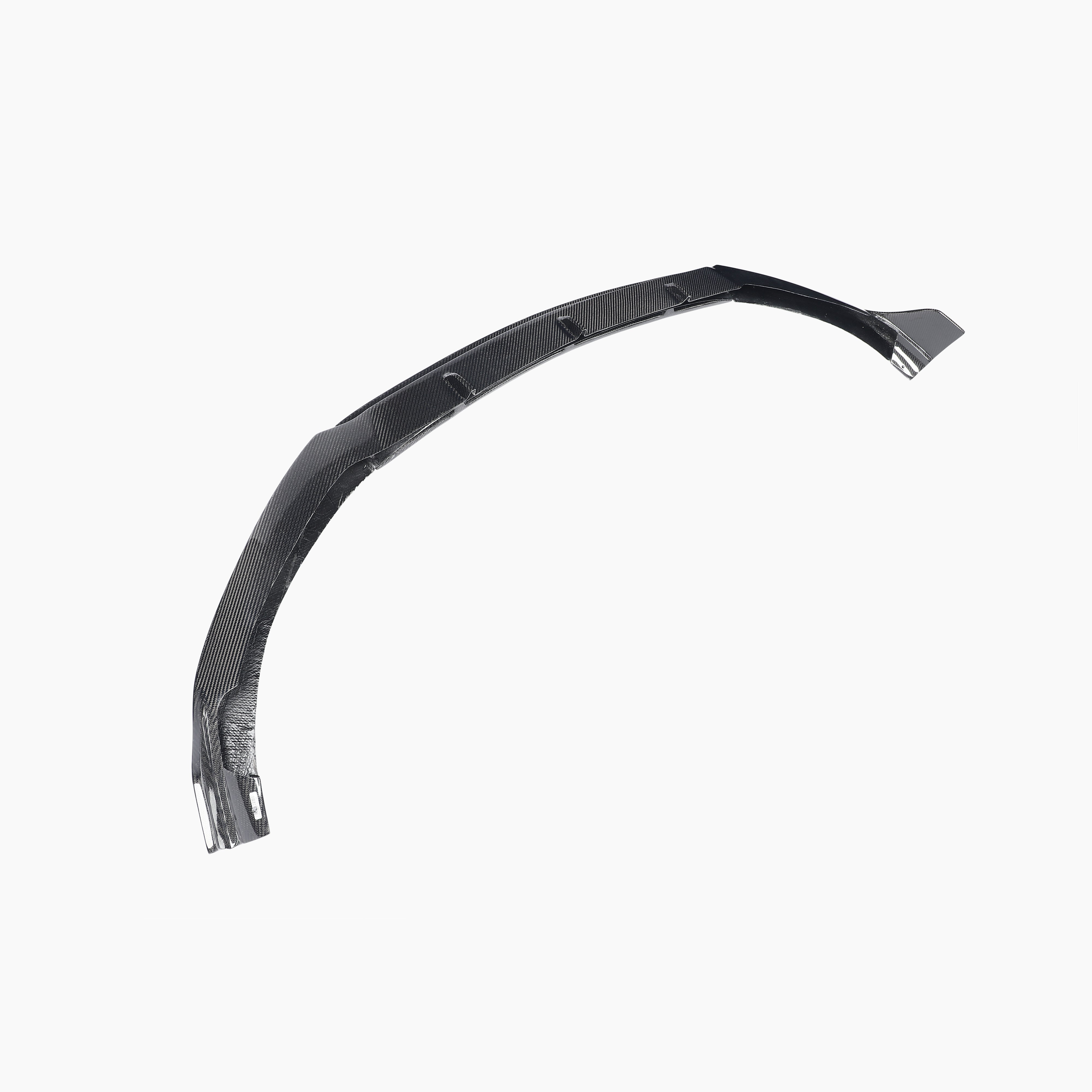 Benz C‑Class W205 Pre‑Facelift Front Lip Carbon Fiber side view