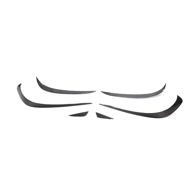 Mercedes-Benz CLS C218 Facelift  ST Style Carbon Fiber Front Bumper Splitter Canards