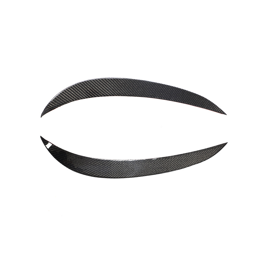 ST Style Carbon Fiber Front Bumper Splitter Canards for Mercedes Benz CLS C218 Facelift (2015–2017)