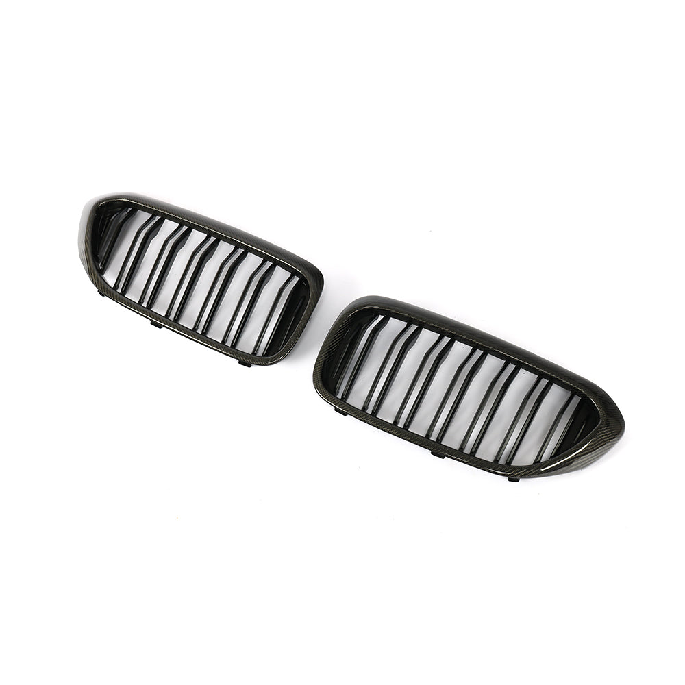 ST Style Matte Black Dual Slat Front Grille for BMW G30 G31, F90 M5 Pre-LCI (2017–2020)