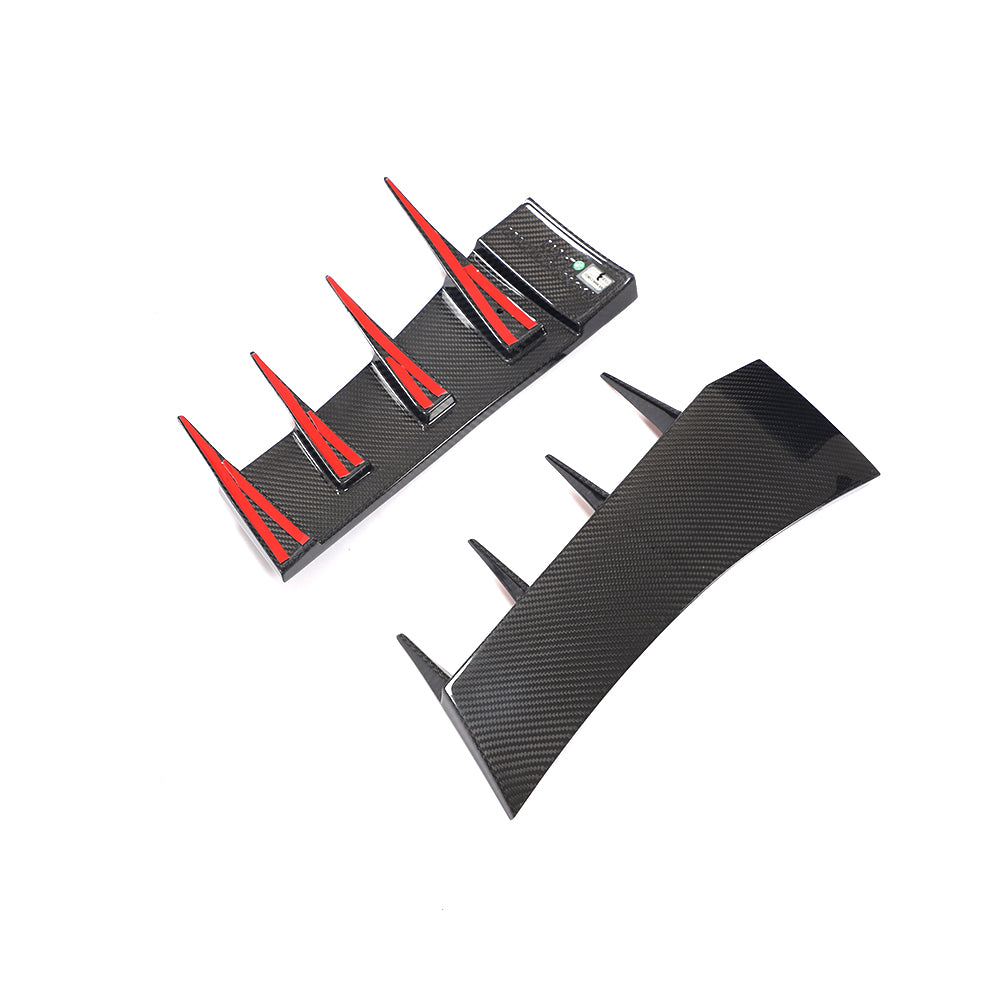 ST Style Carbon Fiber Front Canards For Audi R8 4S Pre‑LCI (2016–2018)