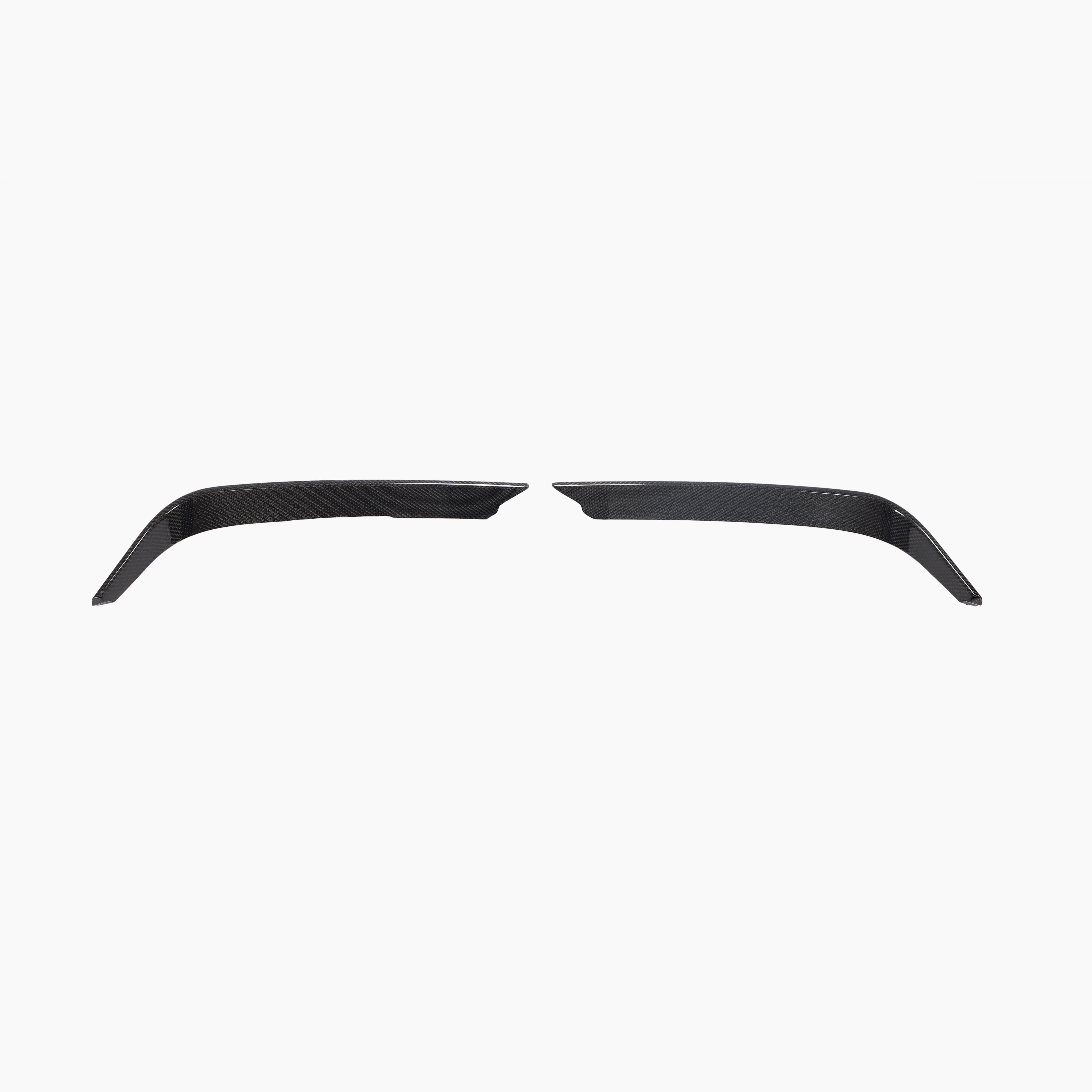 Alfa Romeo Giulia Base Carbon Fiber Front Bumper Splitter Canard - front view