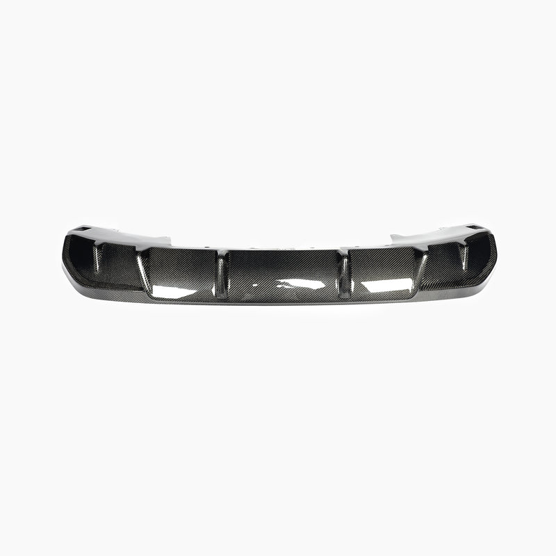 BMW 4 Series, i4 G26 Gran Coupé 3D Style Carbon Fiber Rear Diffuser - front view