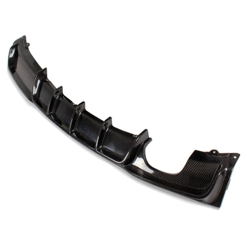 BMW 3 Series F30 M Sport  Twin Muffler Single Outlet ST Style Carbon Fiber Rear Diffuser