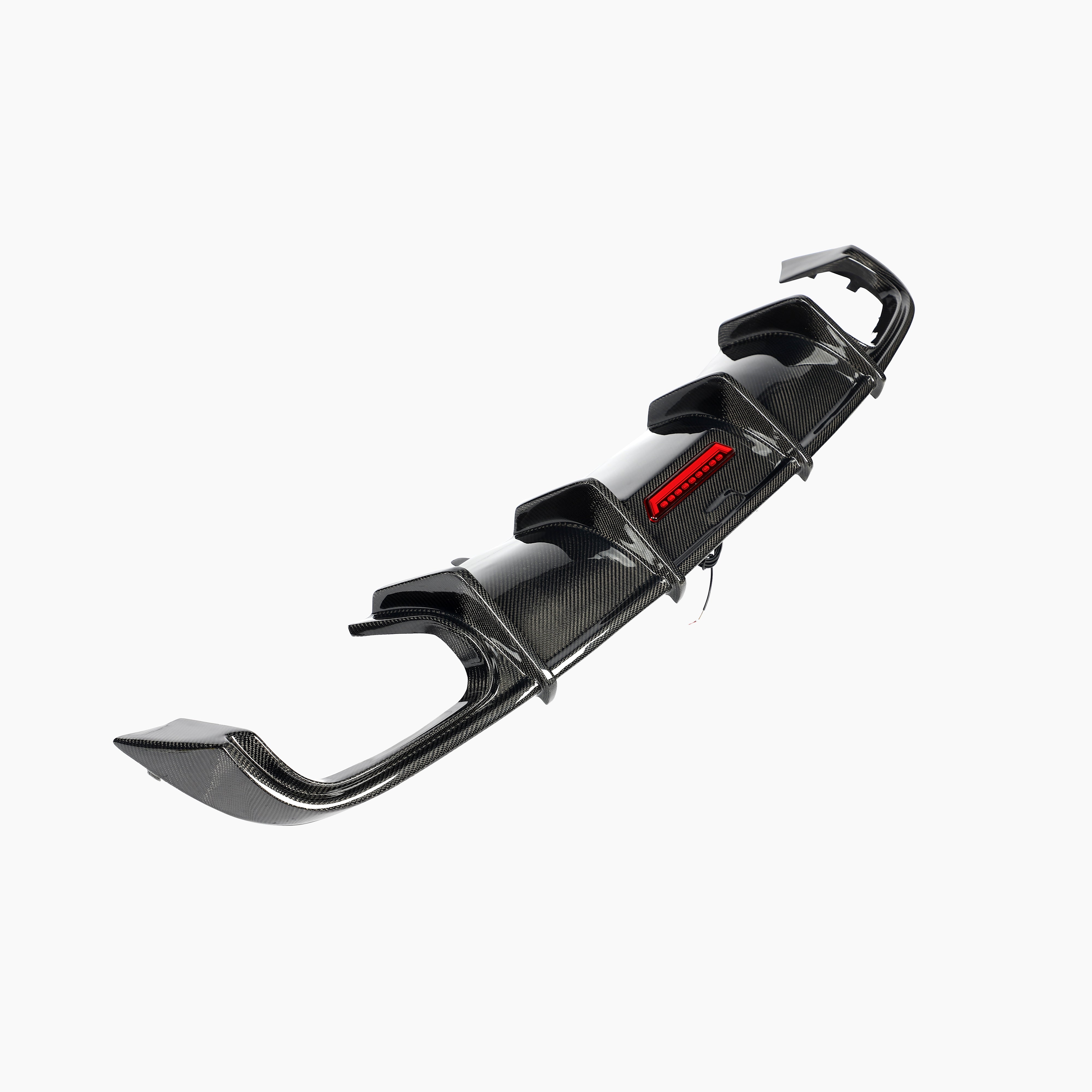 Kabul Style Carbon Fiber Rear Diffuser Dual Exhaust for Audi A4 B9 Pre-LCI (2016-2019)
