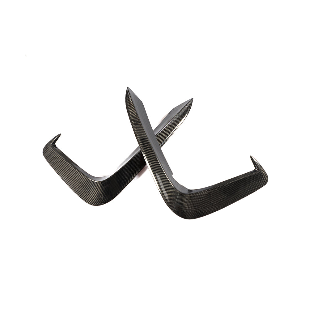 KB Style Carbon Fiber Front Canards for Audi A5 / S5 B9 Pre-LCI (2017-2019)
