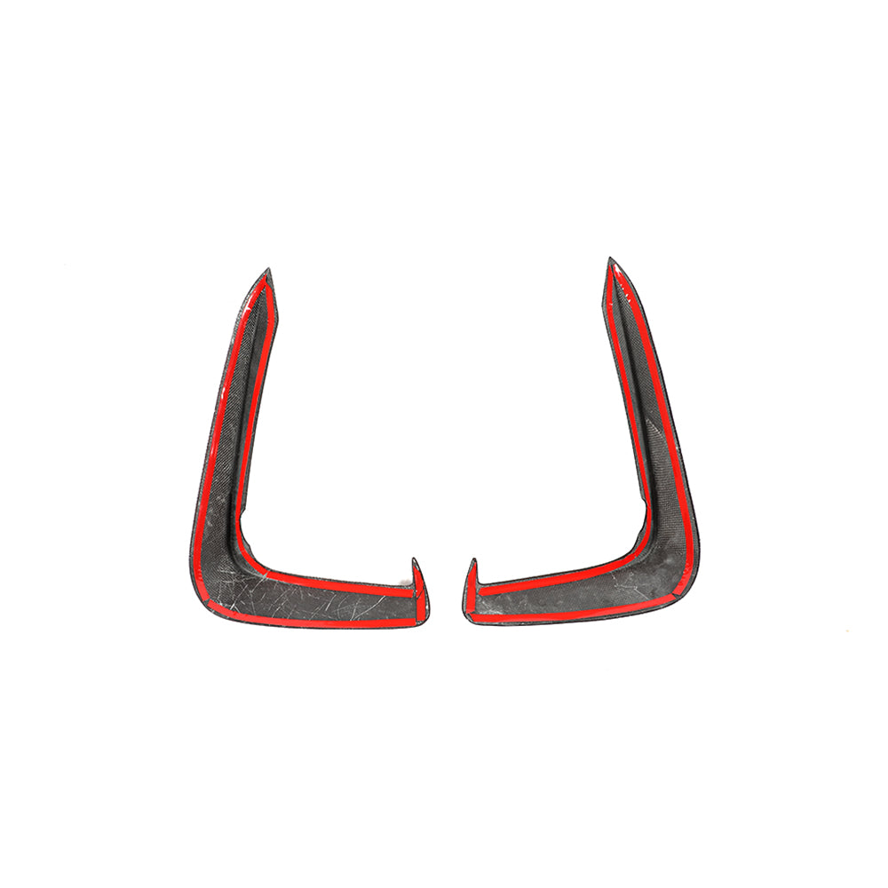 KB Style Carbon Fiber Front Canards for Audi A5 / S5 B9 Pre-LCI (2017-2019)