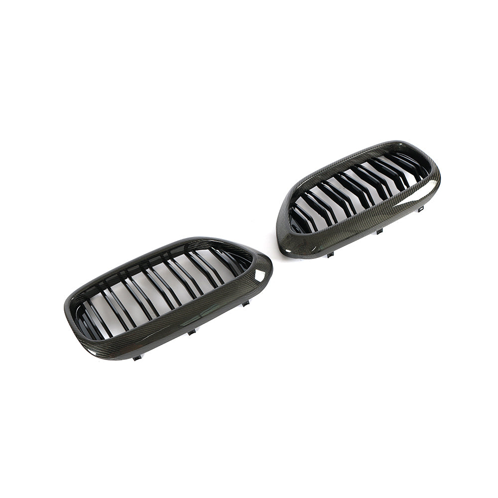 ST Style Gloss Black Dual Slat Front Grille for BMW 5 Series G30 G31, F90 M5 Pre-LCI (2017–2020)