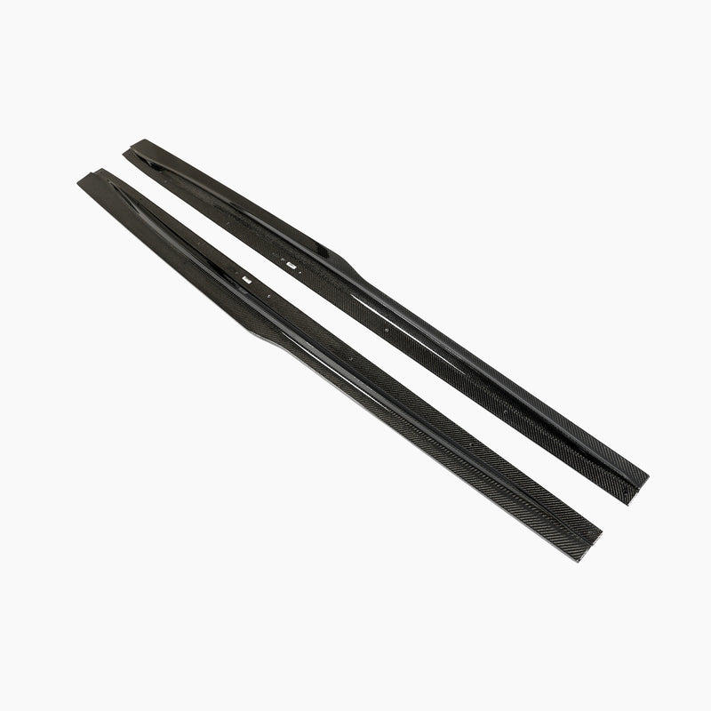 BMW M3 F80 PSM Style Carbon Fiber Side Skirts - front view