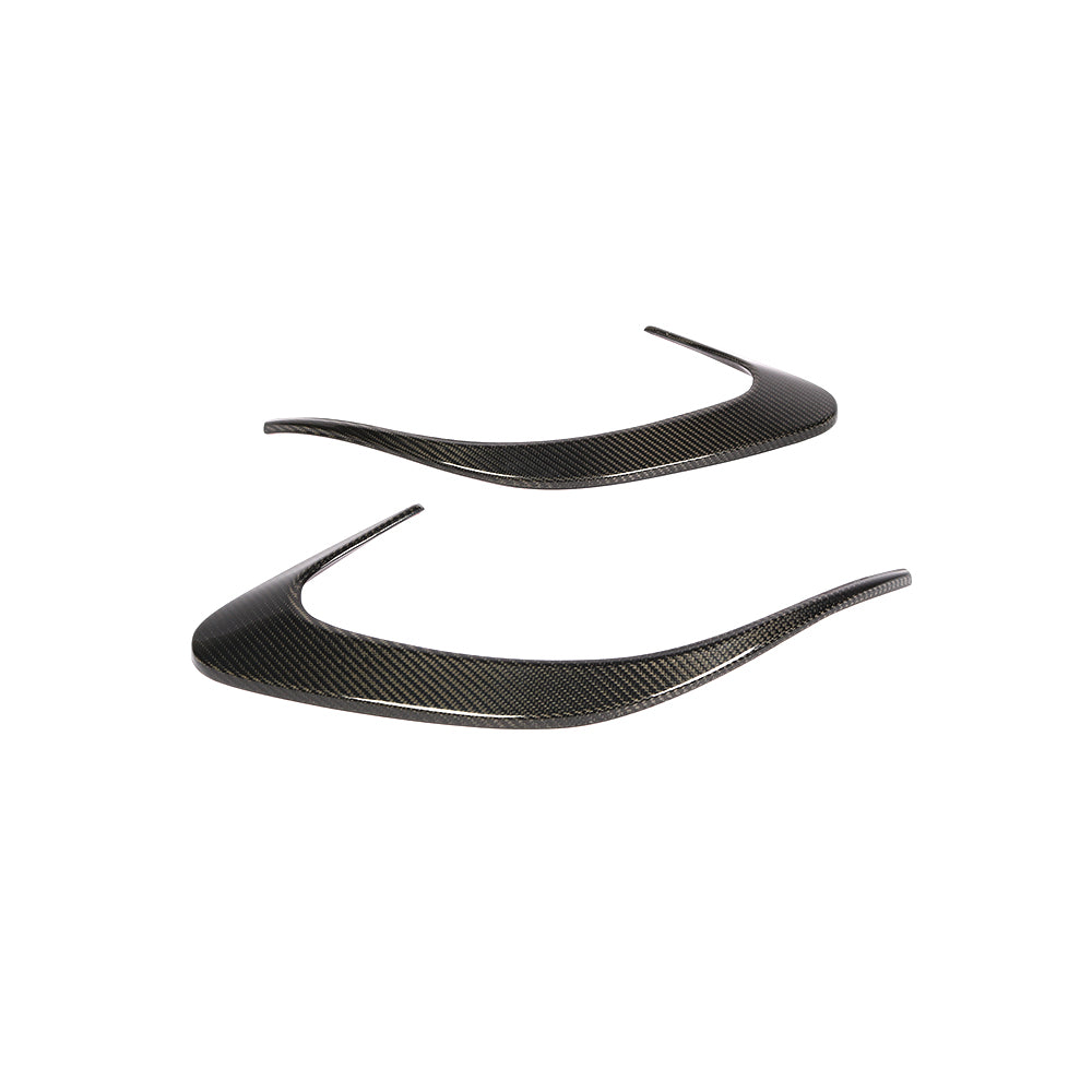 ST Style Carbon Fiber Rear Splitter Canards for Mercedes-Benz CLS C257 Pre‑Facelift (2018–2020)