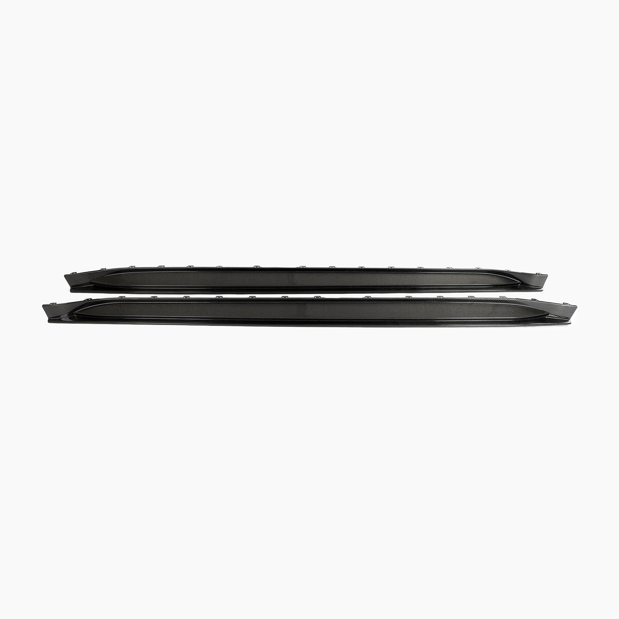 BMW M3 G80 ST Style Carbon Fiber Side Skirts - front view