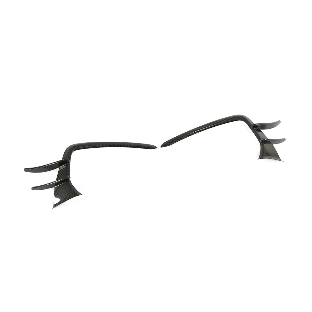 ST Style Carbon Fiber Front Canards For Audi A7 Sline / S7 C8 (2019–2024)
