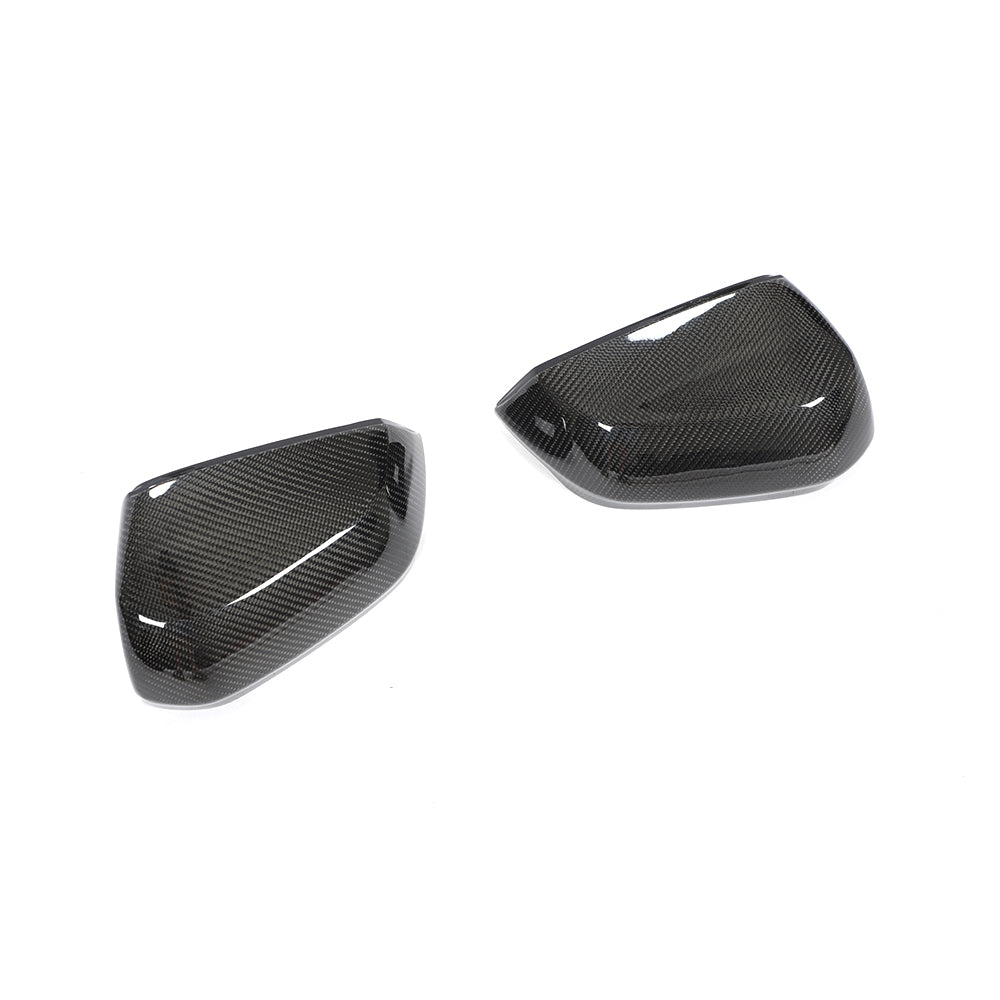 Carbon Fiber Mirror Cover Caps for AUDI Q3 F3(2019-2024)(With Lane Assist)