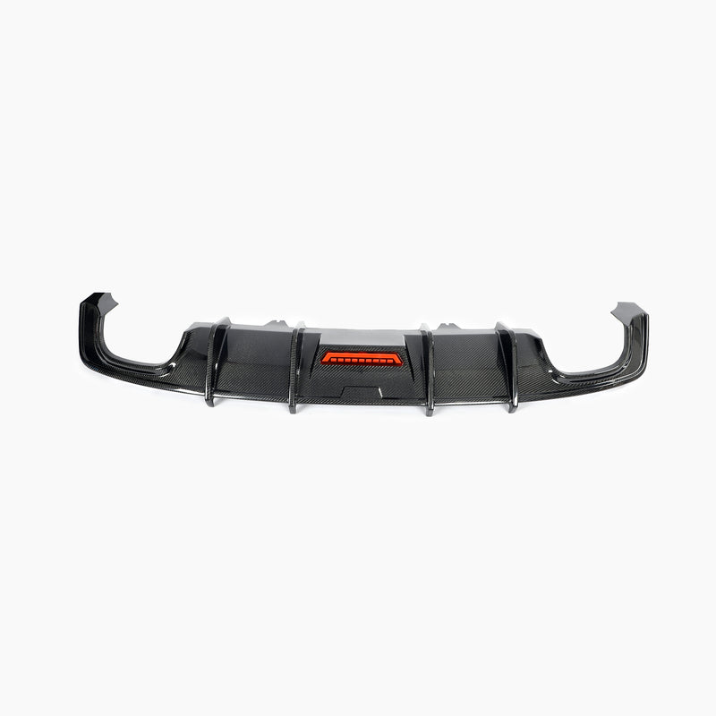 Audi A5 / S5 B9 KB Style Carbon Fiber Rear Diffuser - front view