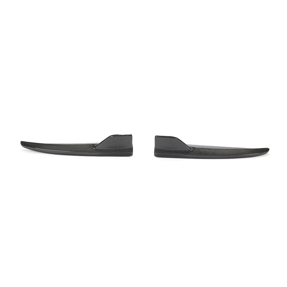 Carbon Fiber Rear Bumper Lip Splitters Aprons Flaps for Mercedes Benz C class W205 C63 AMG sedan (2014-2018)