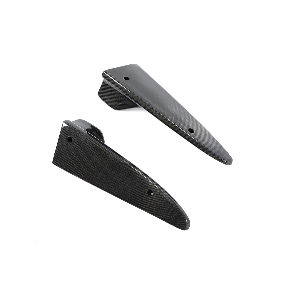 Carbon Fiber Rear Bumper Lip Splitters Aprons Flaps for Mercedes Benz C class W205 C63 AMG sedan (2014-2018)