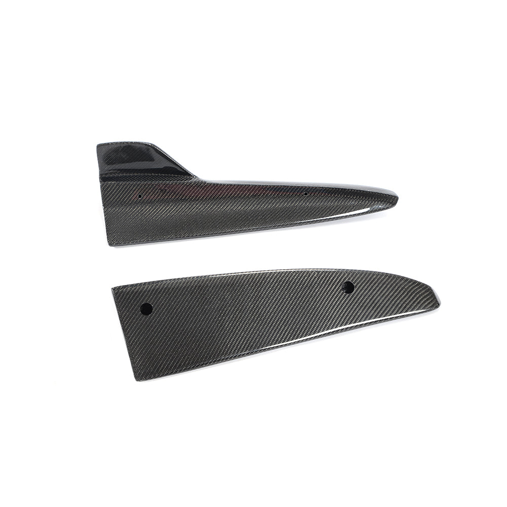 Carbon Fiber Rear Bumper Lip Splitters Aprons Flaps for Mercedes Benz C class W205 C63 AMG sedan (2014-2018)